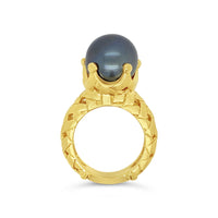 tahitian pearl ring 18k