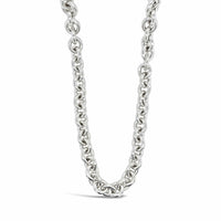 silver cable chain necklace