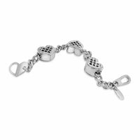 three hearts bracelet back