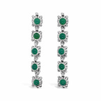 green onyx earrings