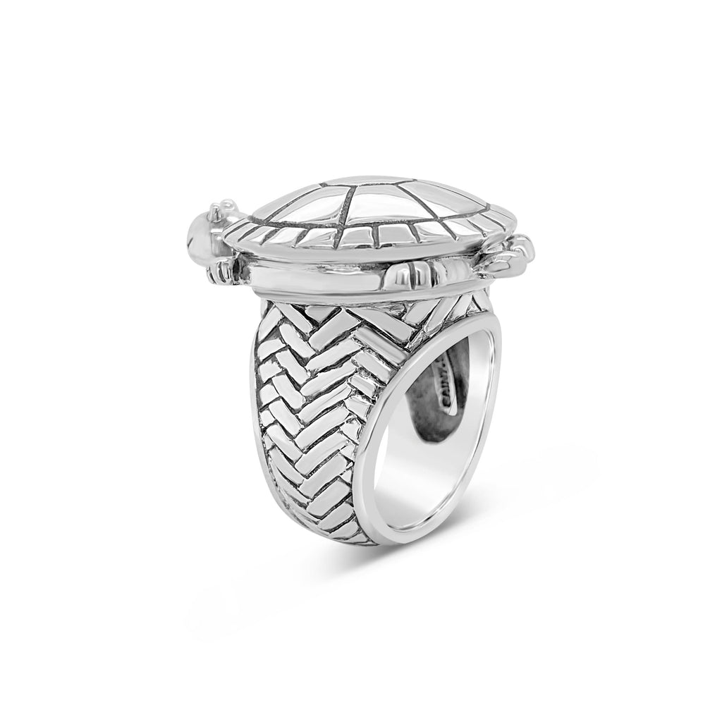 Sterling Silver Turtle Ring | Large 