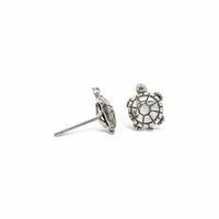 sterling silver turtle earrings studs