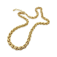 wheat chain necklace gold
