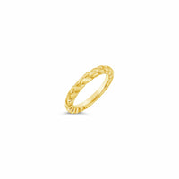 woven stacking gold rings